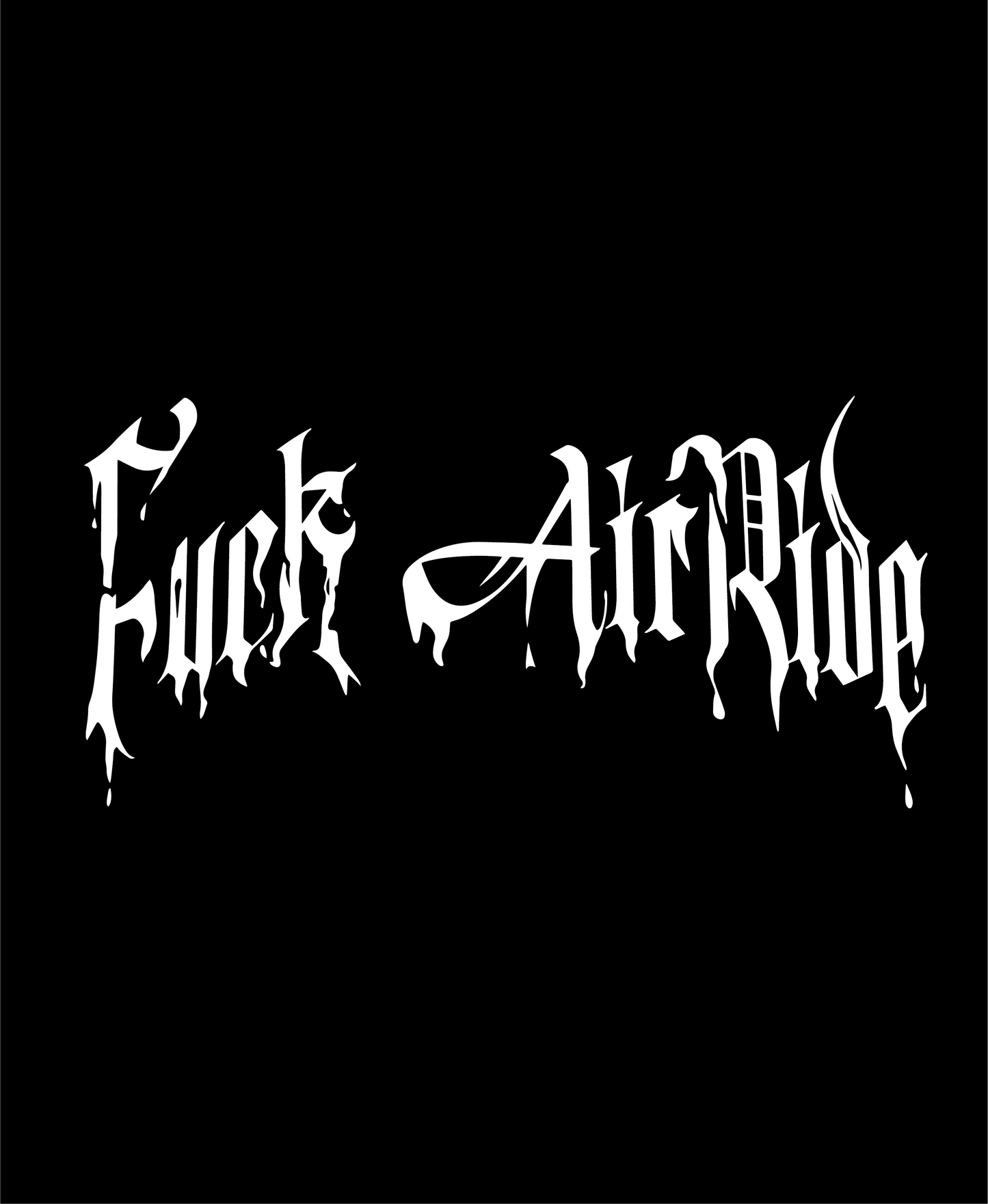 Sticker "F*CK AIRRIDE" Die Cut
